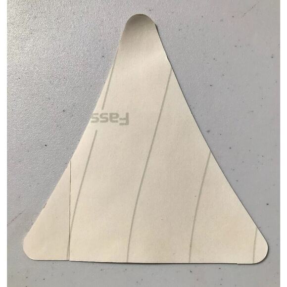 Space Shuttle Triangle Decal Blue White Gold 4" x 4" - Picture 4 of 4